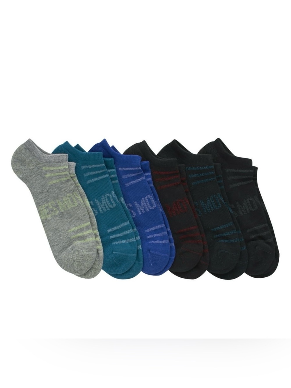 Hanes MOVES Men's No Show Socks, 6-12, 6-Pairs